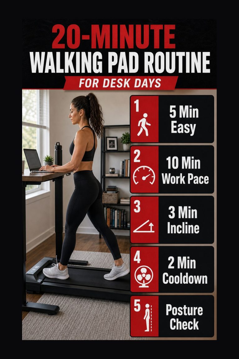 20-Minute Walking Pad Routine for Desk Days