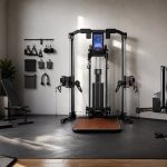 Smart home gym systems arranged in a FitnessVolt connected strength review scene