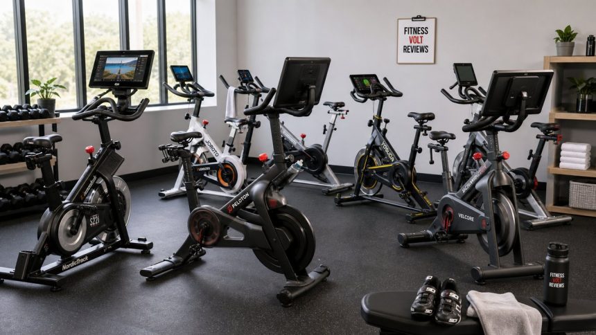 Studio exercise bikes for a FitnessVolt review