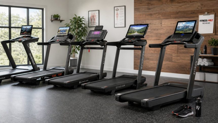 Treadmills with screens for a FitnessVolt review