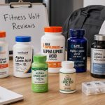 Alpha-lipoic acid supplement bottles arranged for review