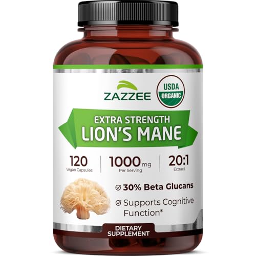 Zazzee USDA Organic Lion's Mane 20:1 Extract