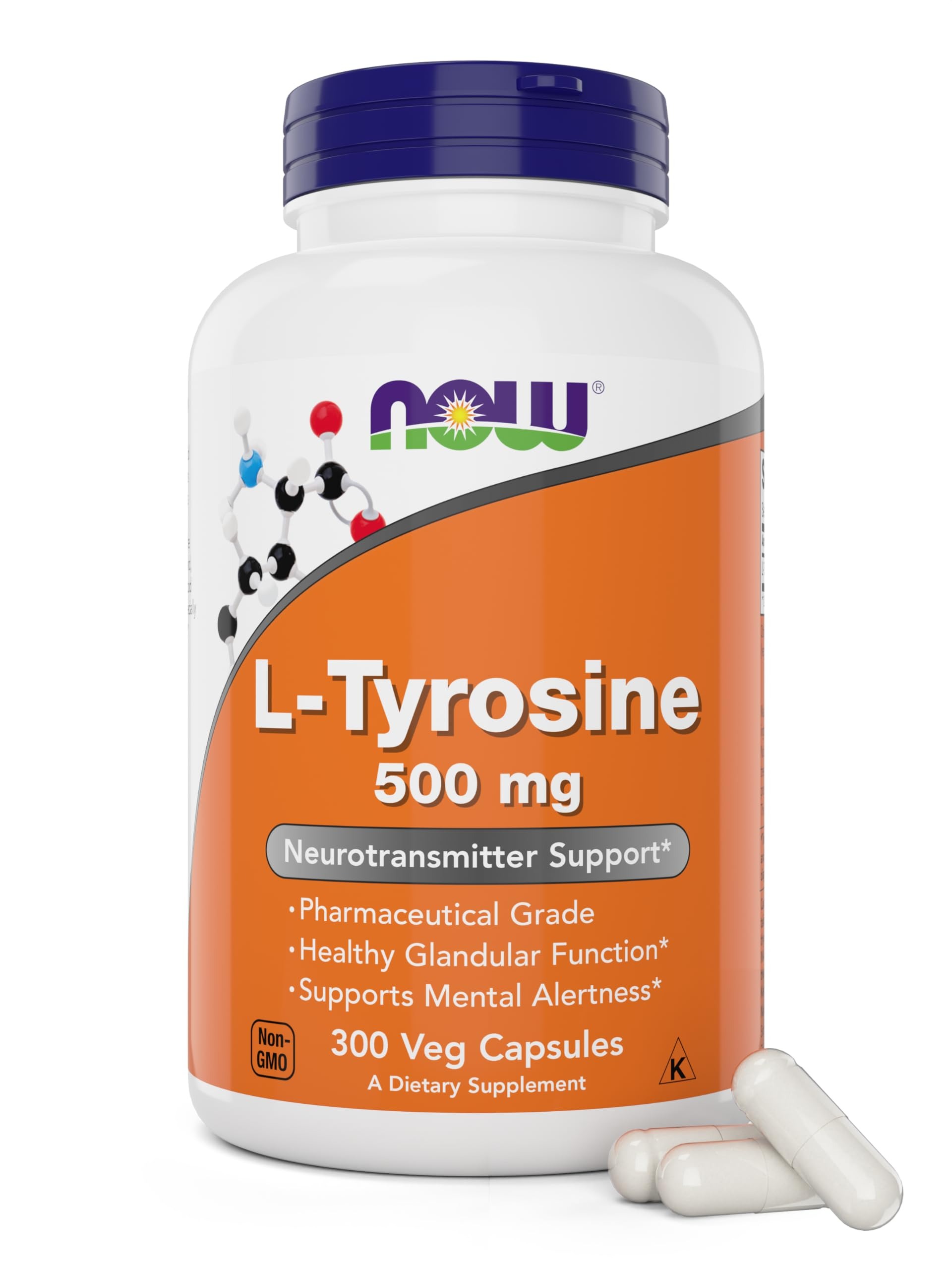 NOW Foods L-Tyrosine 500mg 300 Count