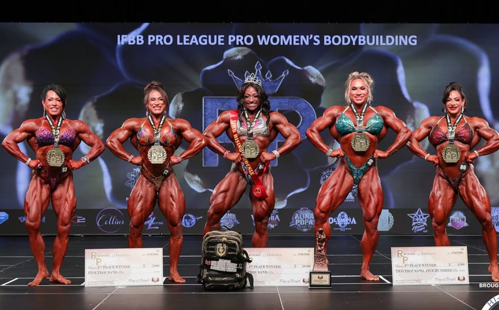 Andrea Shaw and the champions of the 2026 Rising Phoenix Arizona Pro