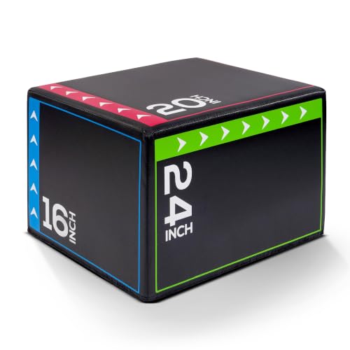 BalanceFrom 3-in-1 Foam Plyometric Jump Box 16/20/24