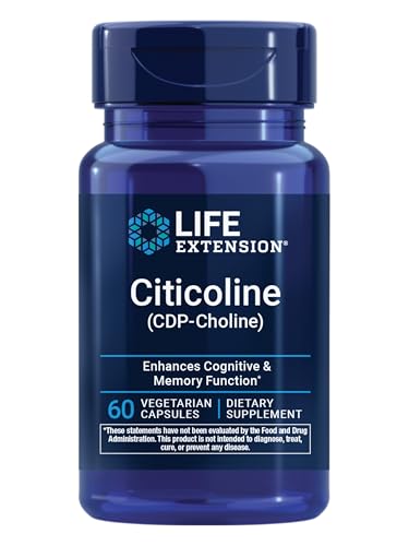 Life Extension Citicoline (CDP-Choline), 60 Capsules