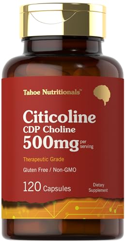 Tahoe Nutritionals Citicoline Supplement 500 mg, 120 Capsules