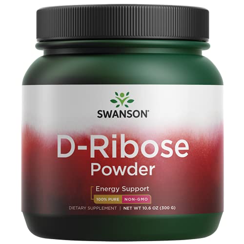 Swanson Ultra D-Ribose Cellular Energy Powder, Non-GMO, 10.6 oz
