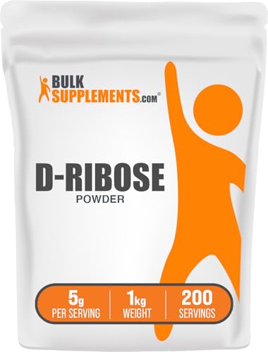 BulkSupplements.com D-Ribose - Energy Supplements - Electrolyte Powder - Peak ATP - Energy Supplement - Keto Electrolytes Supplements - D-Ribose Powder (1 Kilogram - 2.2 lbs)