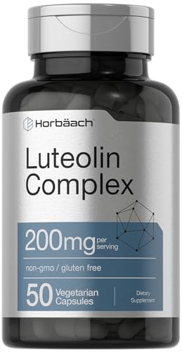 Horbaach Luteolin Supplement | 200mg | 50 Capsules | Complex with Rutin