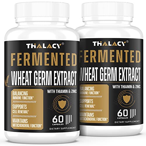 Thalacy Spermidine Supplement with Wheat Germ Extract and Zinc, 120 Capsules
