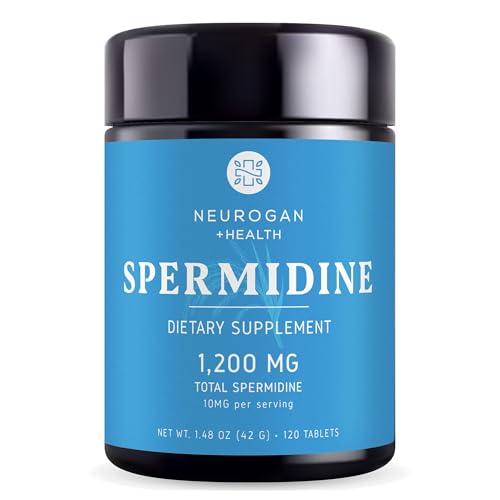 Neurogan Spermidine Supplement 1200 mg, 10 mg Per Serving, 120 Servings