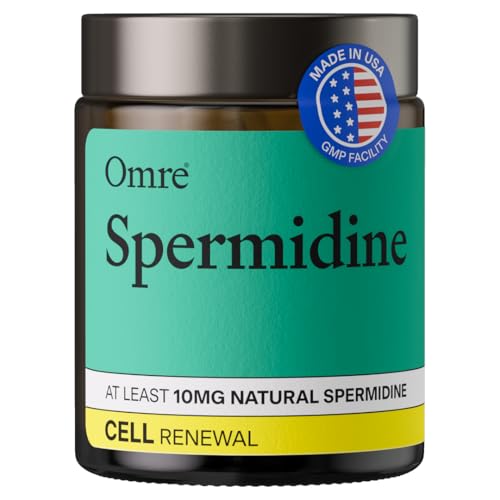OMRE Spermidine Supplement 10 mg Natural Spermidine, 1000 mg Wheat Germ Extract