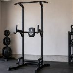 Sportsroyals 360-pound power tower in a compact home gym