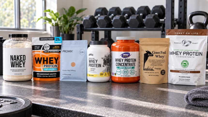 Seven whey protein concentrate packages compared in this roundup