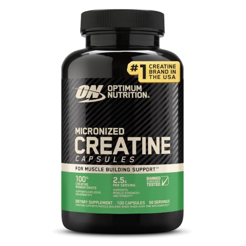 Optimum Nutrition Micronized Creatine Capsules, 100 Count