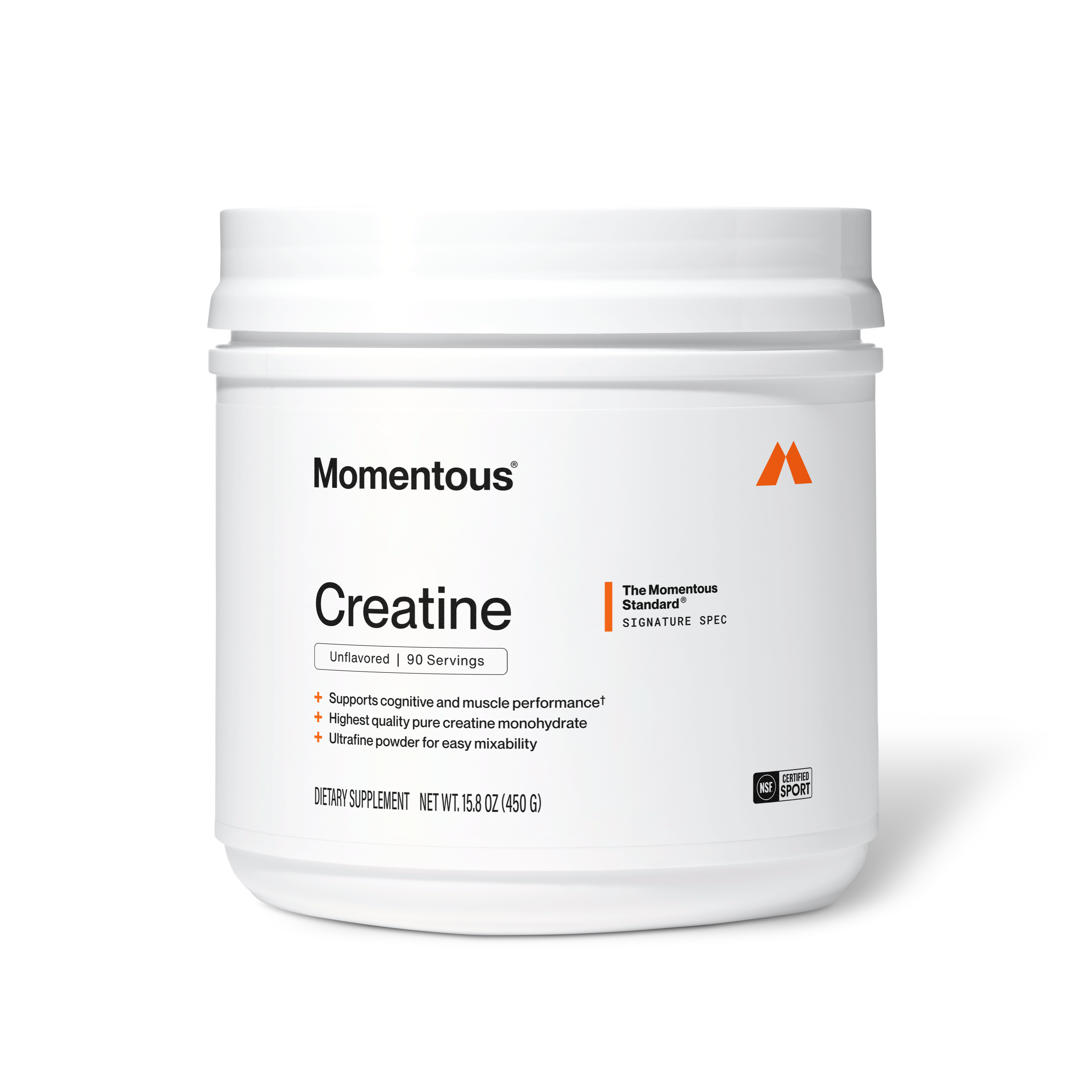 Momentous Creatine Unflavored 90 Servings
