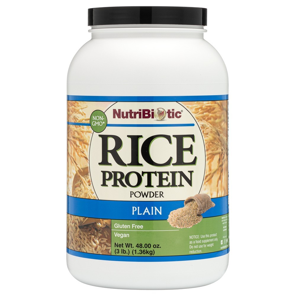 NutriBiotic Plain Rice Protein 3lb