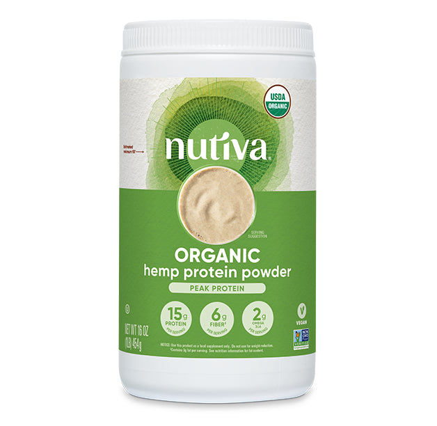 Nutiva Organic Hemp Protein Powder Peak Protein 16oz