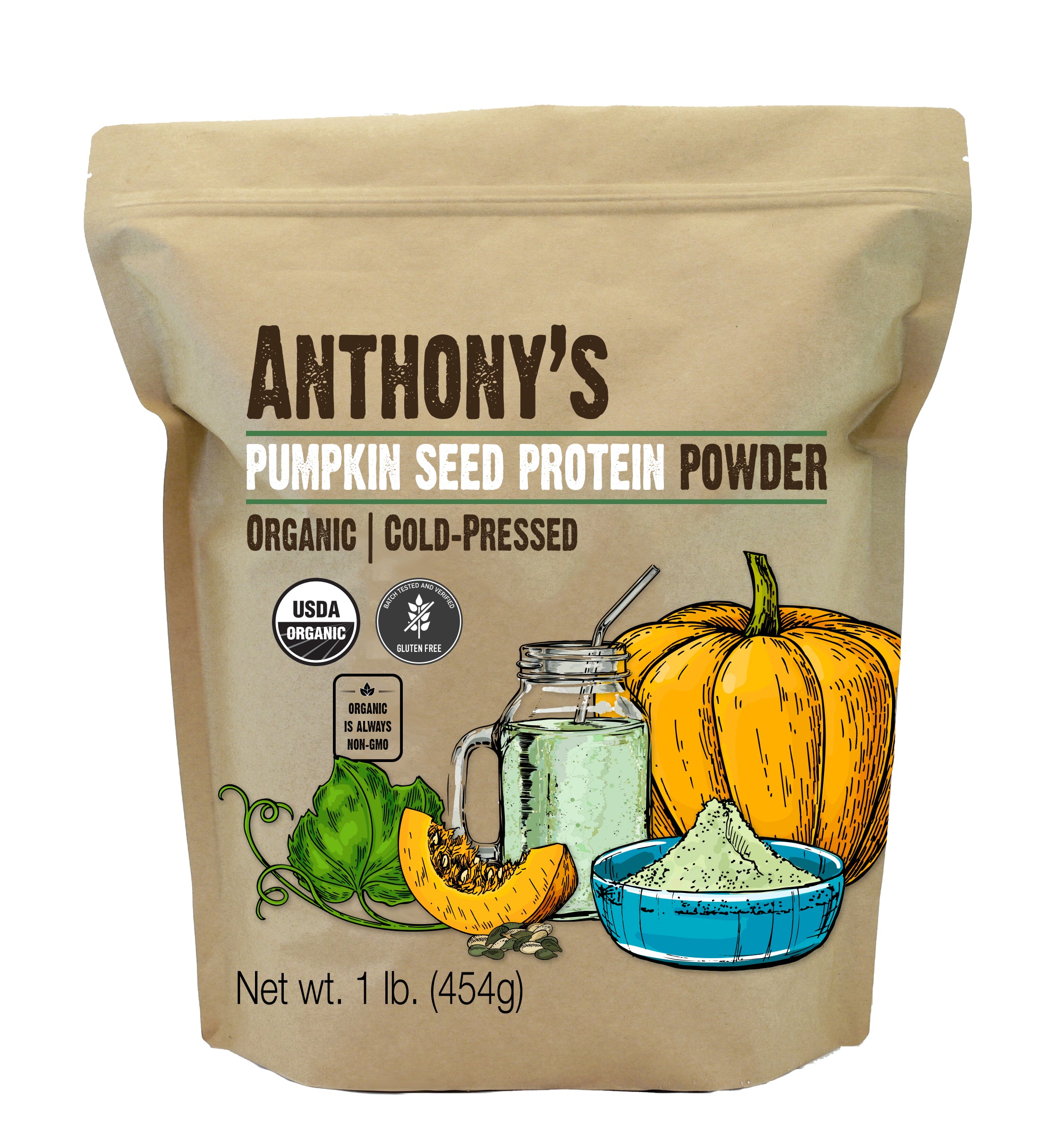 Anthony's Pumpkin Seed Protein Powder 1lb