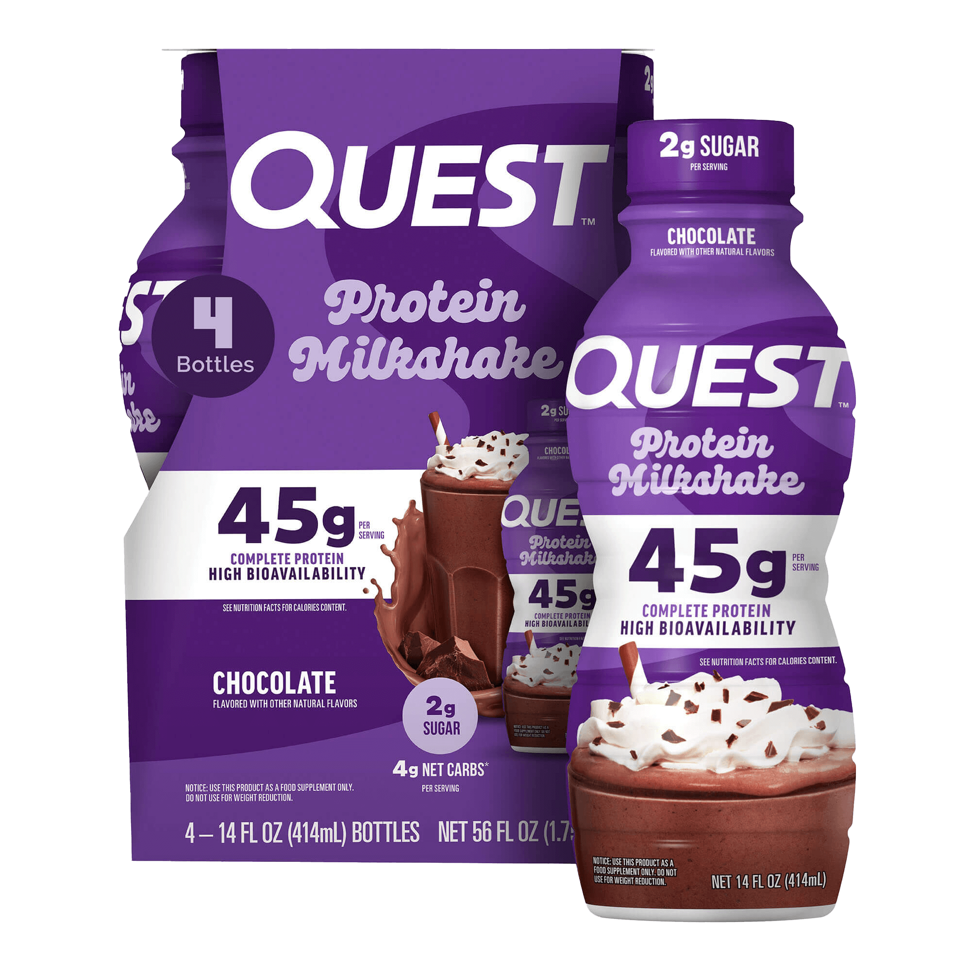Quest Chocolate Protein Milkshake 45g 14fl oz