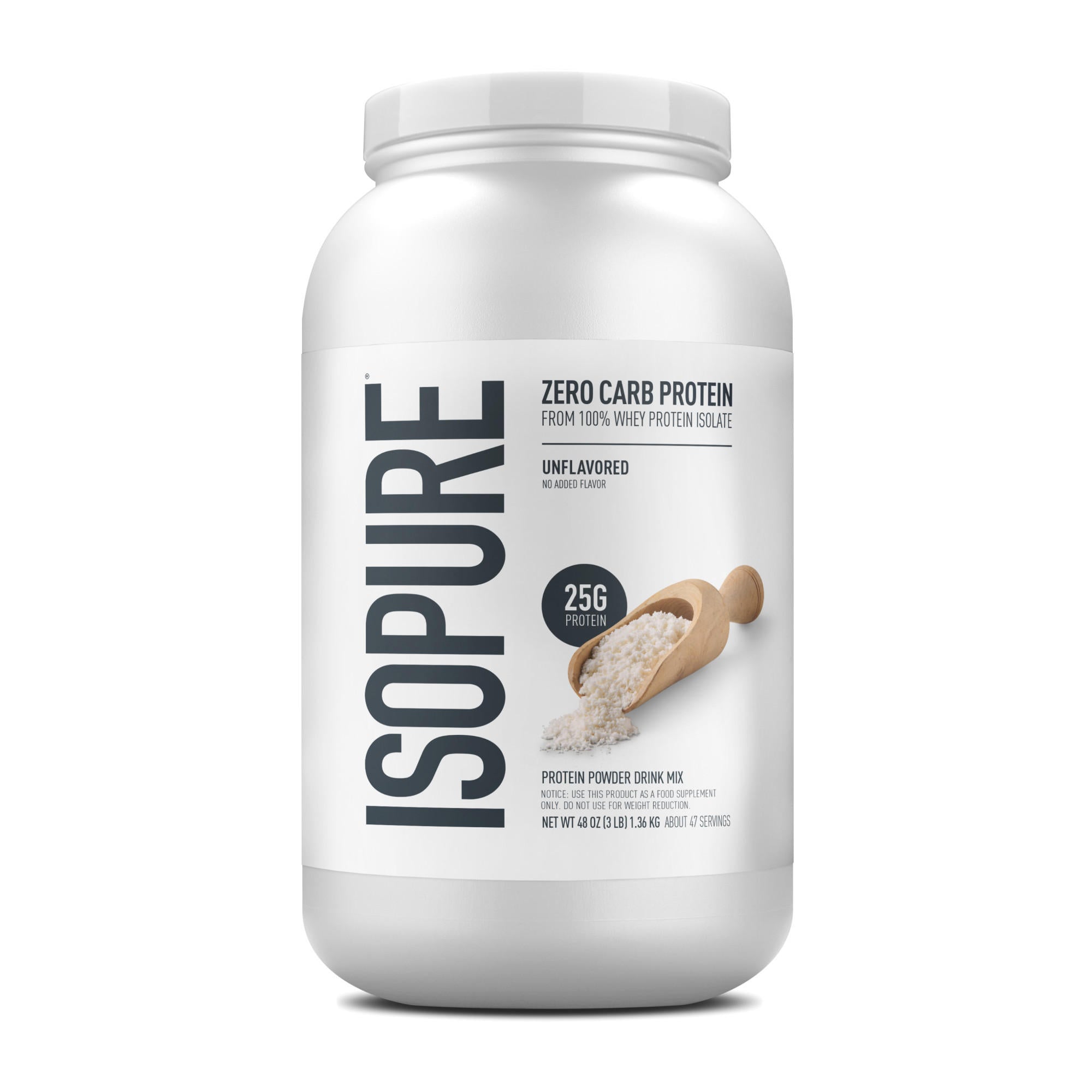 Isopure Zero Carb Unflavored 3lb