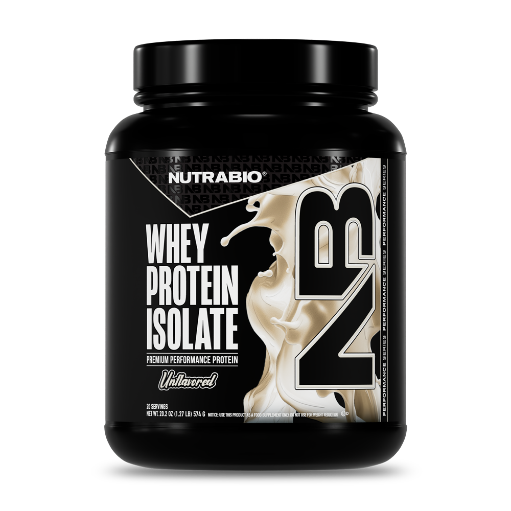 NutraBio Raw Unflavored Whey Protein Isolate