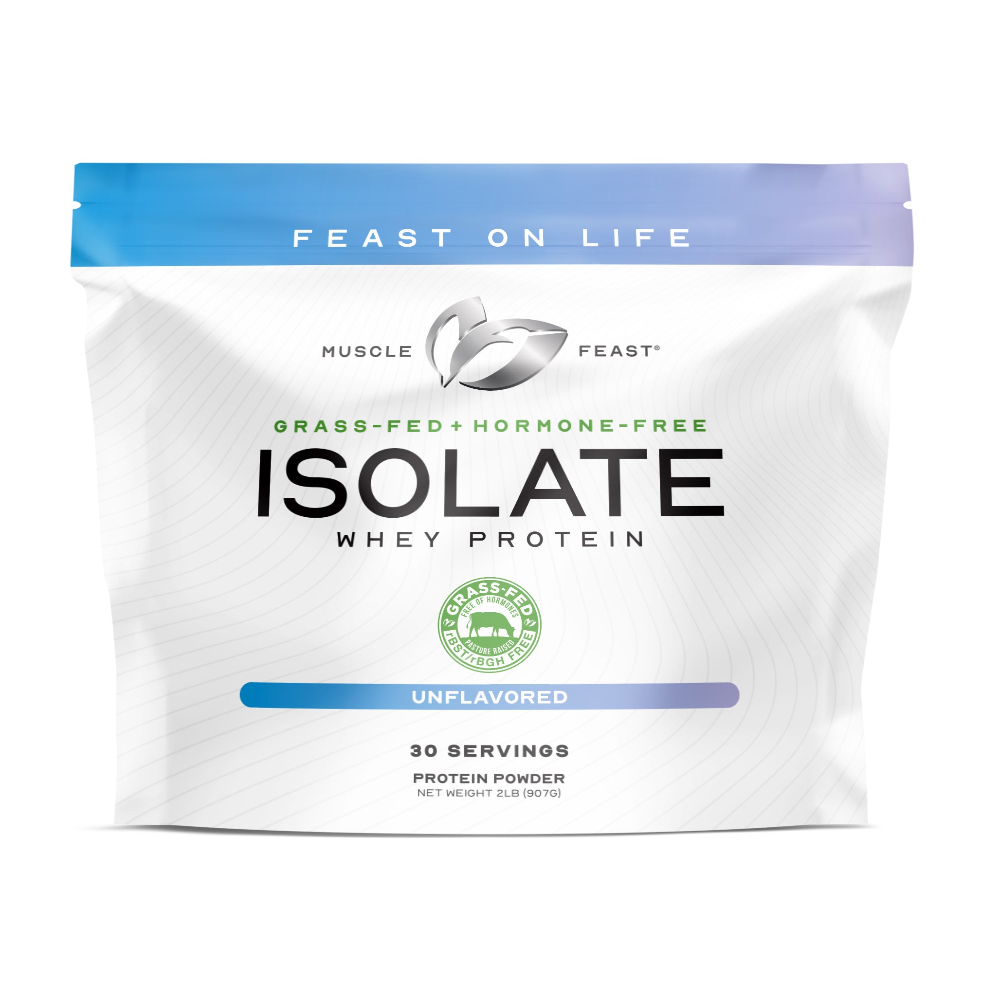 Muscle Feast Grass-Fed Whey Isolate Unflavored 2lb