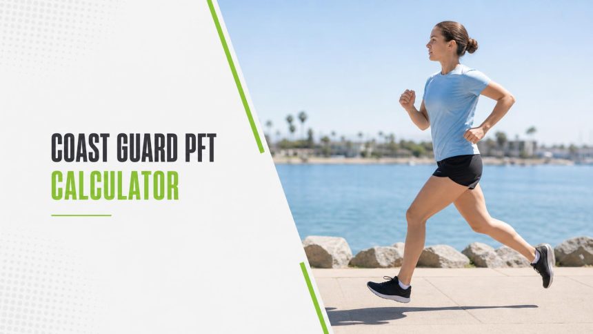 Woman in a light blue t-shirt running along a sunny waterfront path beside calm blue water