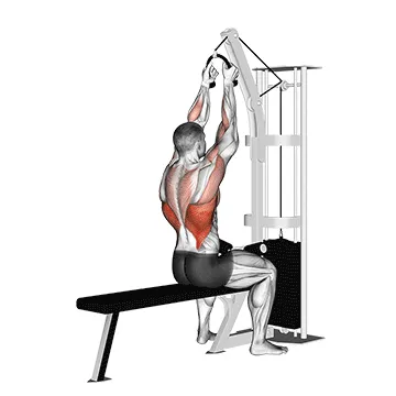 Cable Lateral Pulldown (With Rope Attachment)